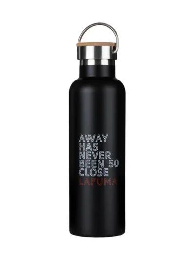 Compact Black Thermal Bottle