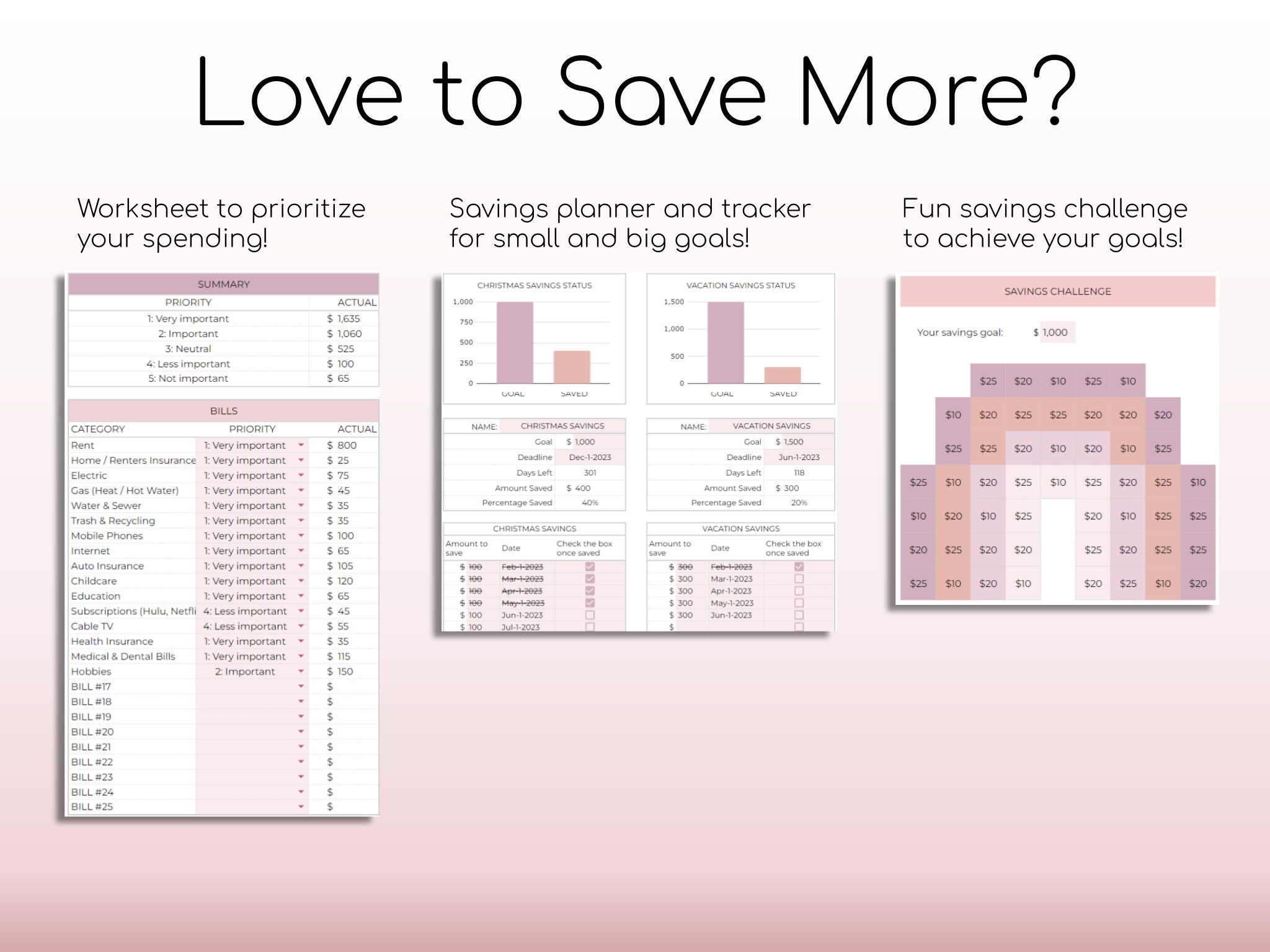 Monthly Budget Plus Spreadsheet | Simple Annual Budget | Personal Finances Excel | Easy Google Sheets | Financial Planner | All-In-One - Image 5