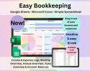 Small Business Bookkeeping Spreadsheet Google Sheets & Excel | Income and Expense Tracker, Accounting Template, Finance Planner