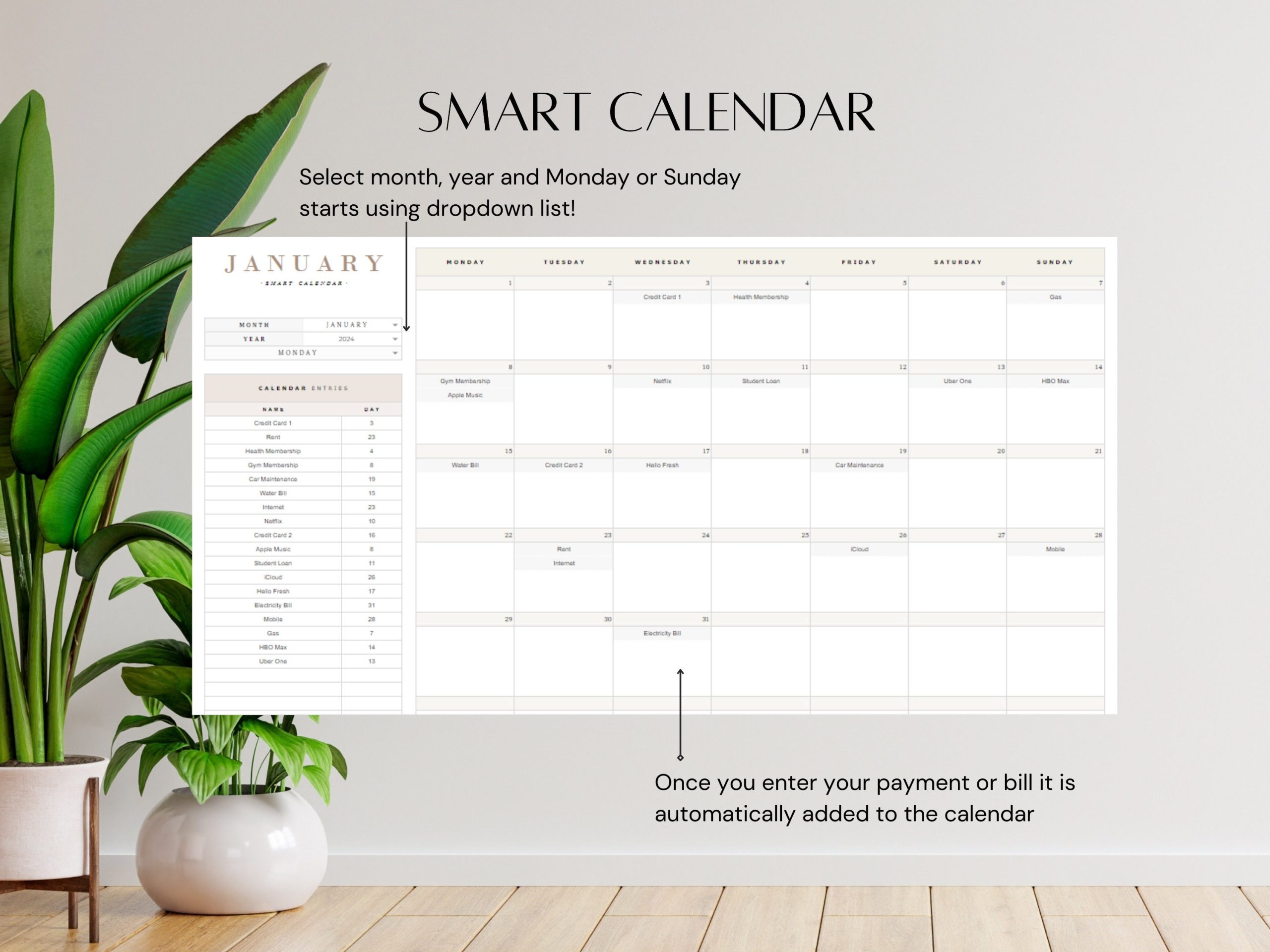 Ultimate Minimalist Paycheck Budget Google Sheets Spreadsheet for Freelancers Expenses Savings Tracker for Small Business Owners Planner - Image 4