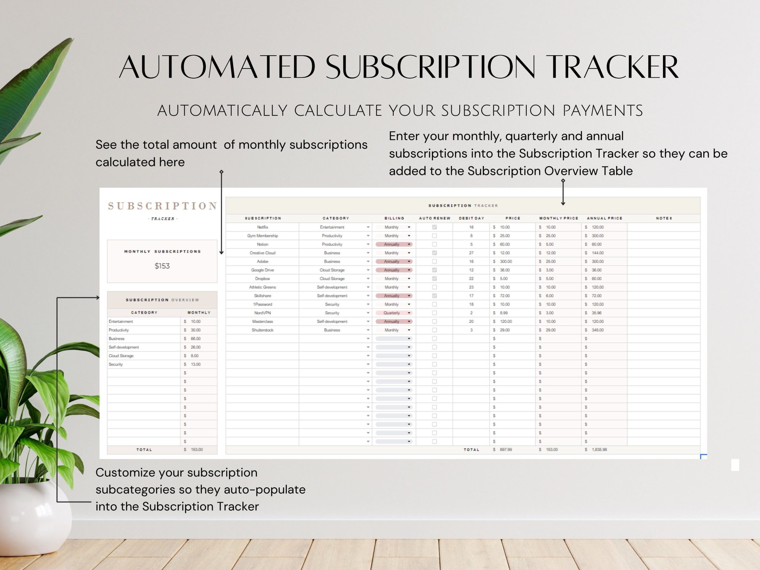 Ultimate Minimalist Paycheck Budget Google Sheets Spreadsheet for Freelancers Expenses Savings Tracker for Small Business Owners Planner - Image 5