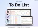 To-Do List Spreadsheet Task Planner Google Sheets Daily Weekly Task Tracker ADHD Digital Planner To Do Checklist Template Monthly Calendar
