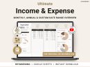 Income Expense Tracker Spreadsheet Personal Finances Planner Business Profit Loss Google Sheets Bookkeeping Template Yearly Budget Tracker