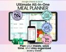 Weekly Meal Planner Spreadsheet | Google Sheets & Excel | Auto Grocery List + Recipe Builder + Pantry + Calorie Tracker | Editable Template