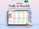 Weekly Planner Daily Schedule Google Sheets ADHD Weekly Time Blocking Planner Routine To Do List Excel Spreadsheet Productivity Template