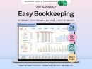 Small Business Bookkeeping Template Income Expense Tracker Google Sheets Excel Profit & Loss Accounting Spreadsheet Self Employed Freelancer