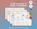 Automated Task Master & Workflow Organizer (Google Sheets, Excel)