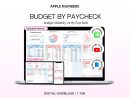 Paycheck Budget Spreadsheet for Apple Numbers (Digital Download)